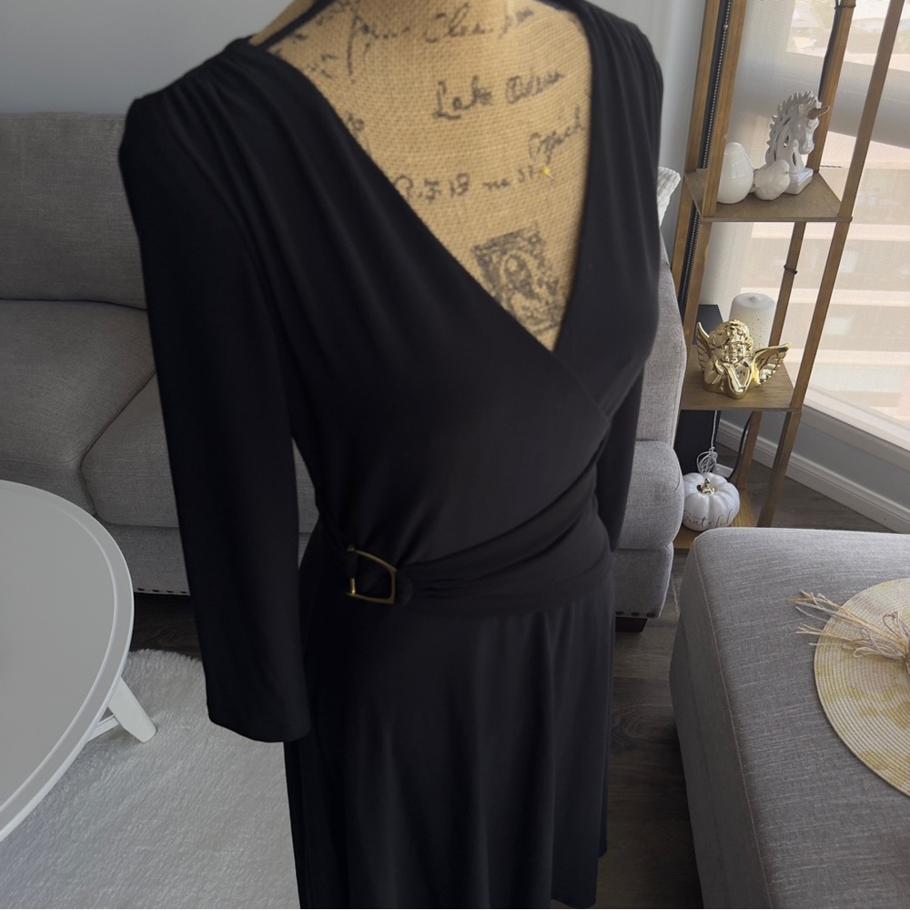 Ralph Lauren Black Long Sleeve Dress - Picture 9 of 10